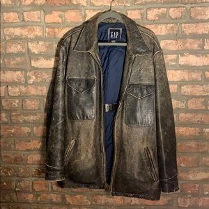 GAP Men’s Leather Coat